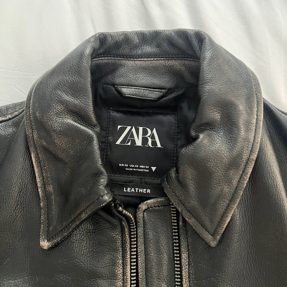 Zara leather jacket - Picture 5 of 7